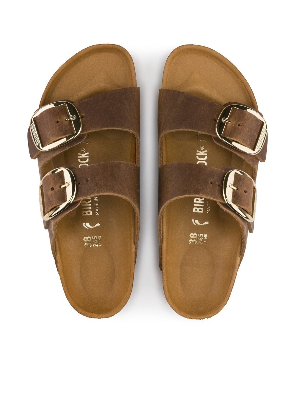 Birkenstock Arizona Big Buckle - Oiled Leather - Cognac EU 39